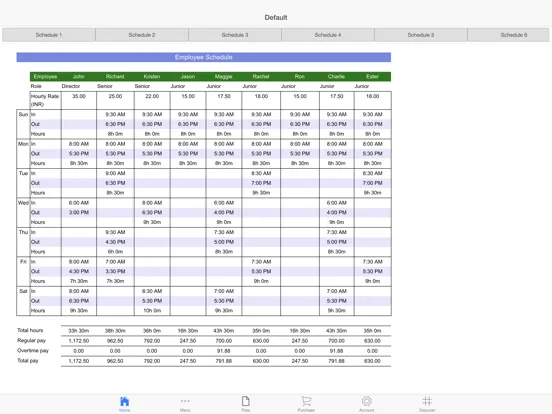 صور Employee Schedule Pro iPad 
