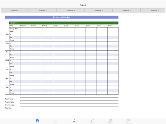 Employee Schedule Pro iPad 应用截图