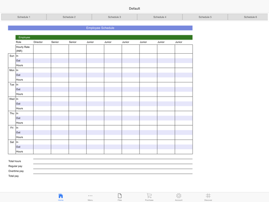 Employee Schedule Pro iPad 应用截图