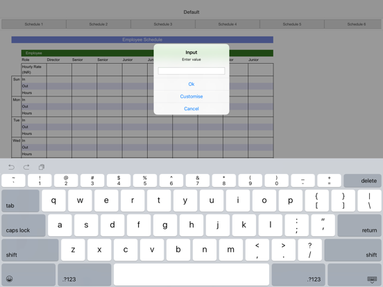Employee Schedule Pro iPad 应用截图