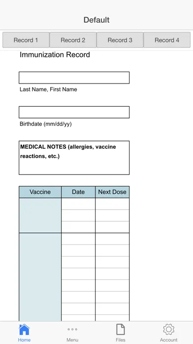 Immunization Log स्क्रीनशॉट