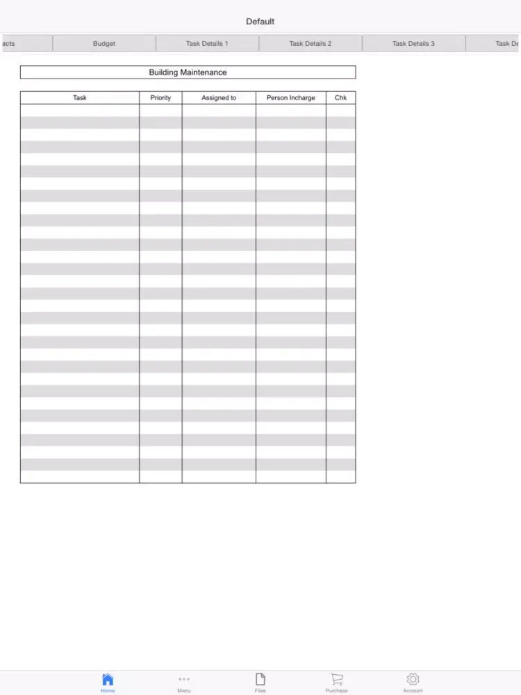 تصاویر Building Maintenance Planner iPad 