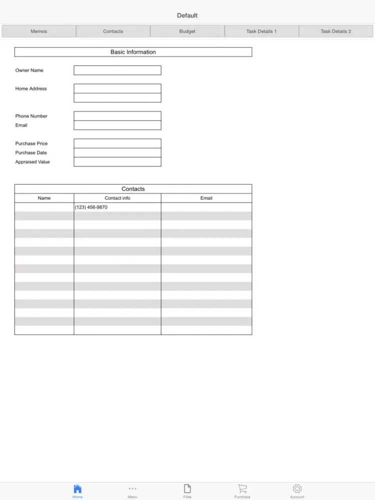 تصاویر Building Maintenance Planner iPad 