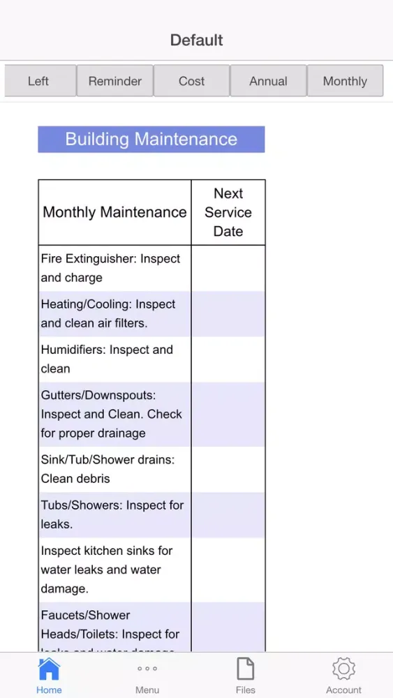 تصاویر Building Maintenance Planner