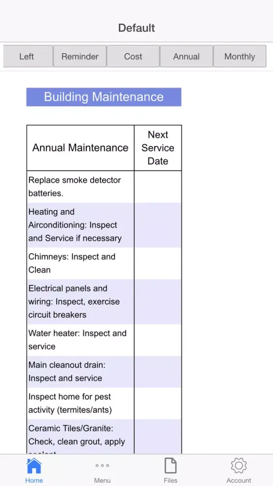 تصاویر Building Maintenance Planner