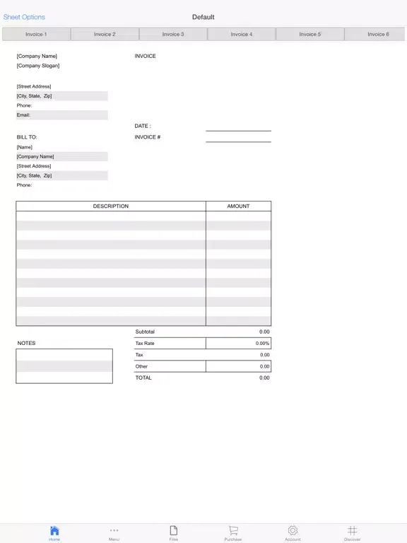 Ảnh chụp màn hình của Business Invoices iPad 