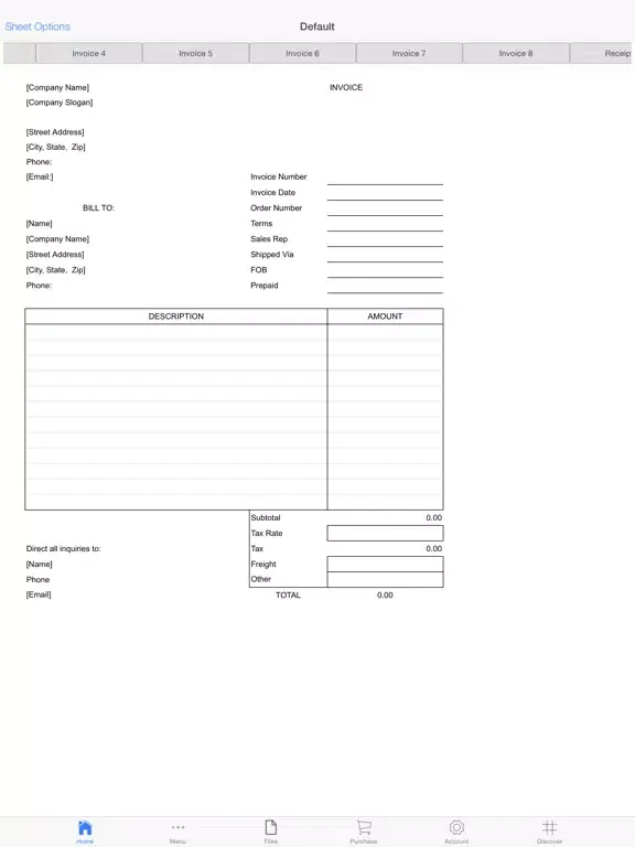 Ảnh chụp màn hình của Business Invoices iPad 