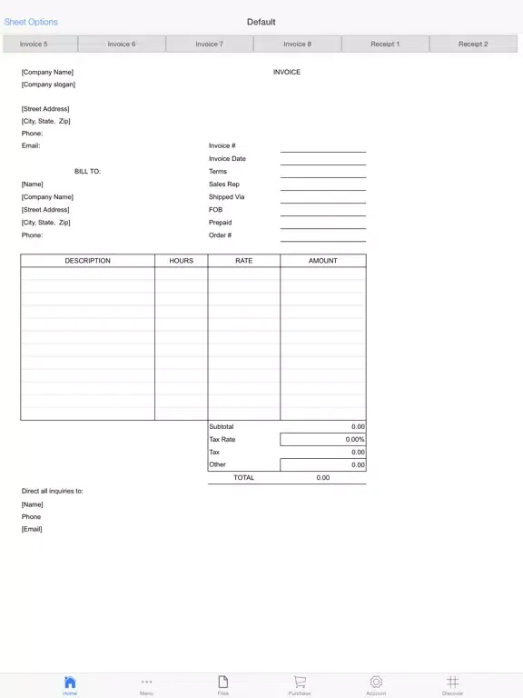 Ảnh chụp màn hình của Business Invoices iPad 
