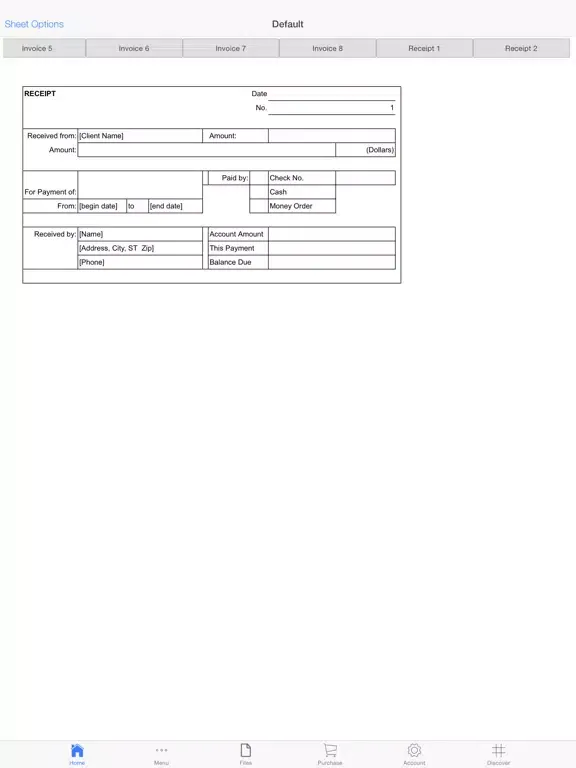 Ảnh chụp màn hình của Business Invoices iPad 