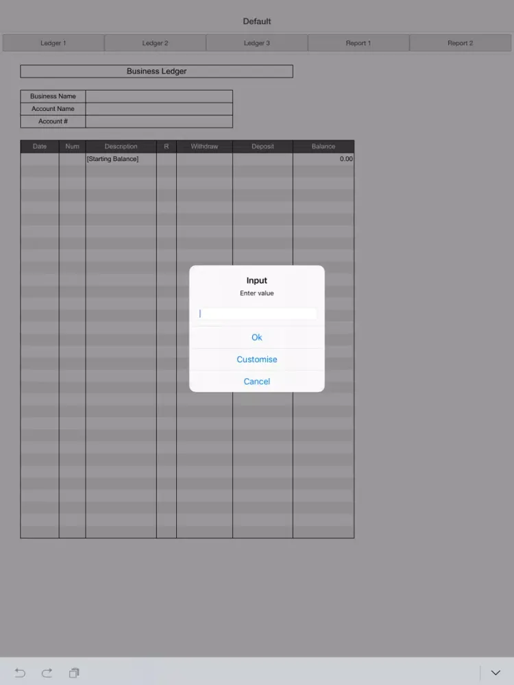 Ảnh chụp màn hình của Ledger Pro iPad 