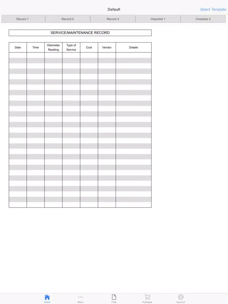 Car Maintenance Planner iPad 应用截图
