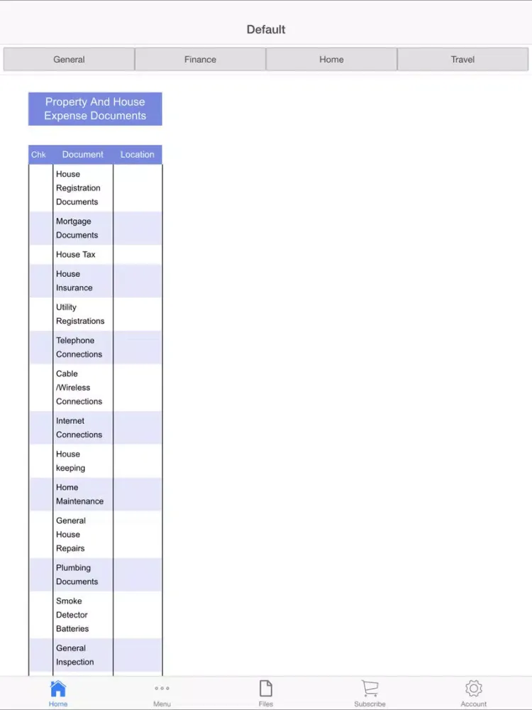Document Library iPad  Screenshots