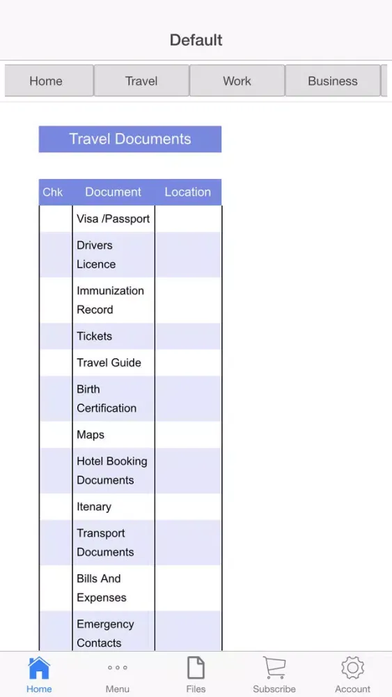Document Library Screenshots
