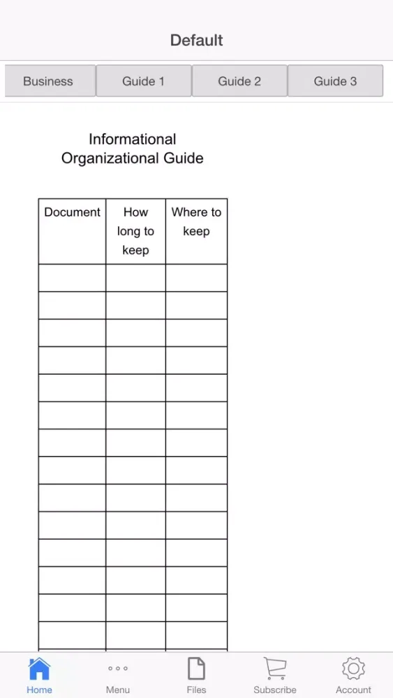 Document Library Screenshots