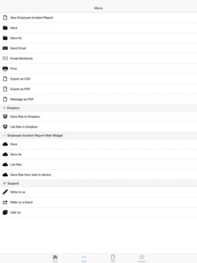 Скриншоты Employee Incident Report iPad 