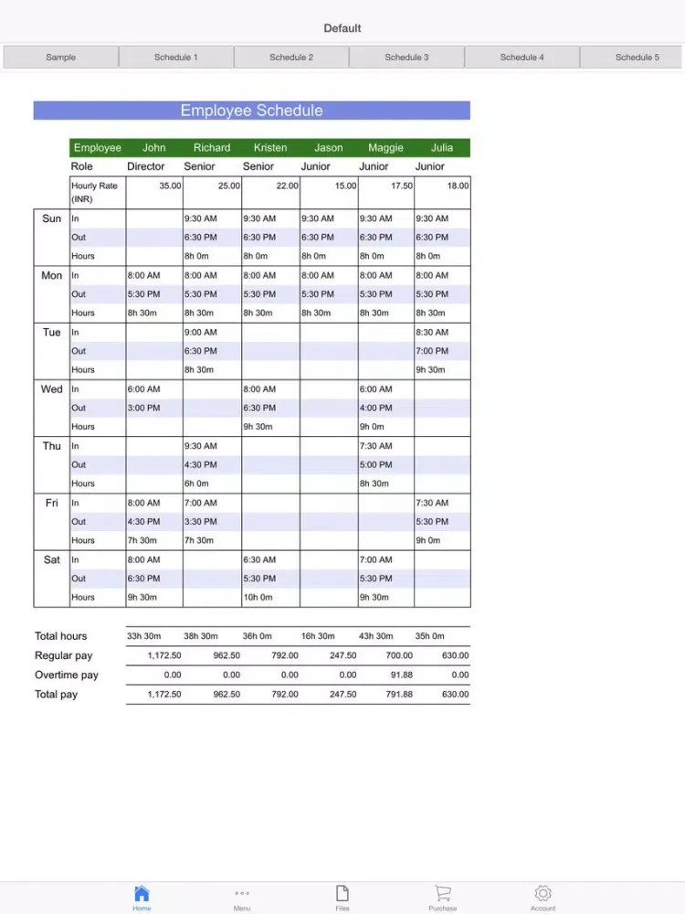 Скриншоты Employee Schedule iPad 