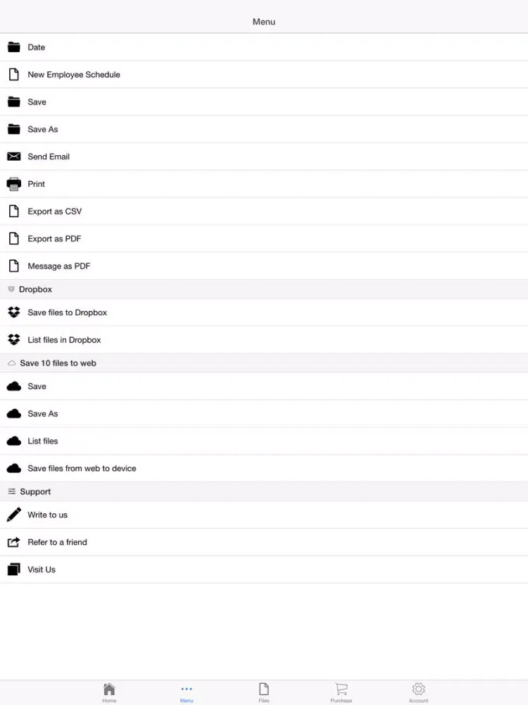 Скриншоты Employee Schedule iPad 