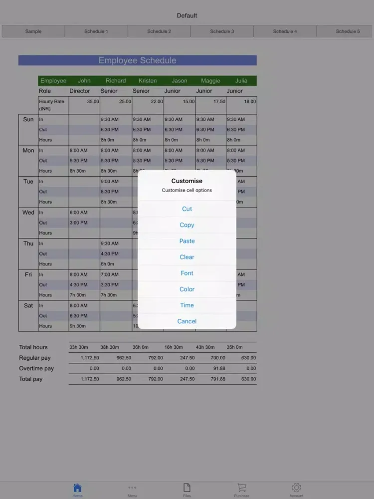 Скриншоты Employee Schedule iPad 