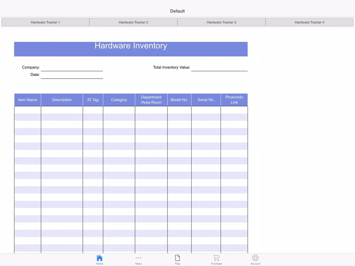 Hardware Tracker iPad  سکرین شاٹس