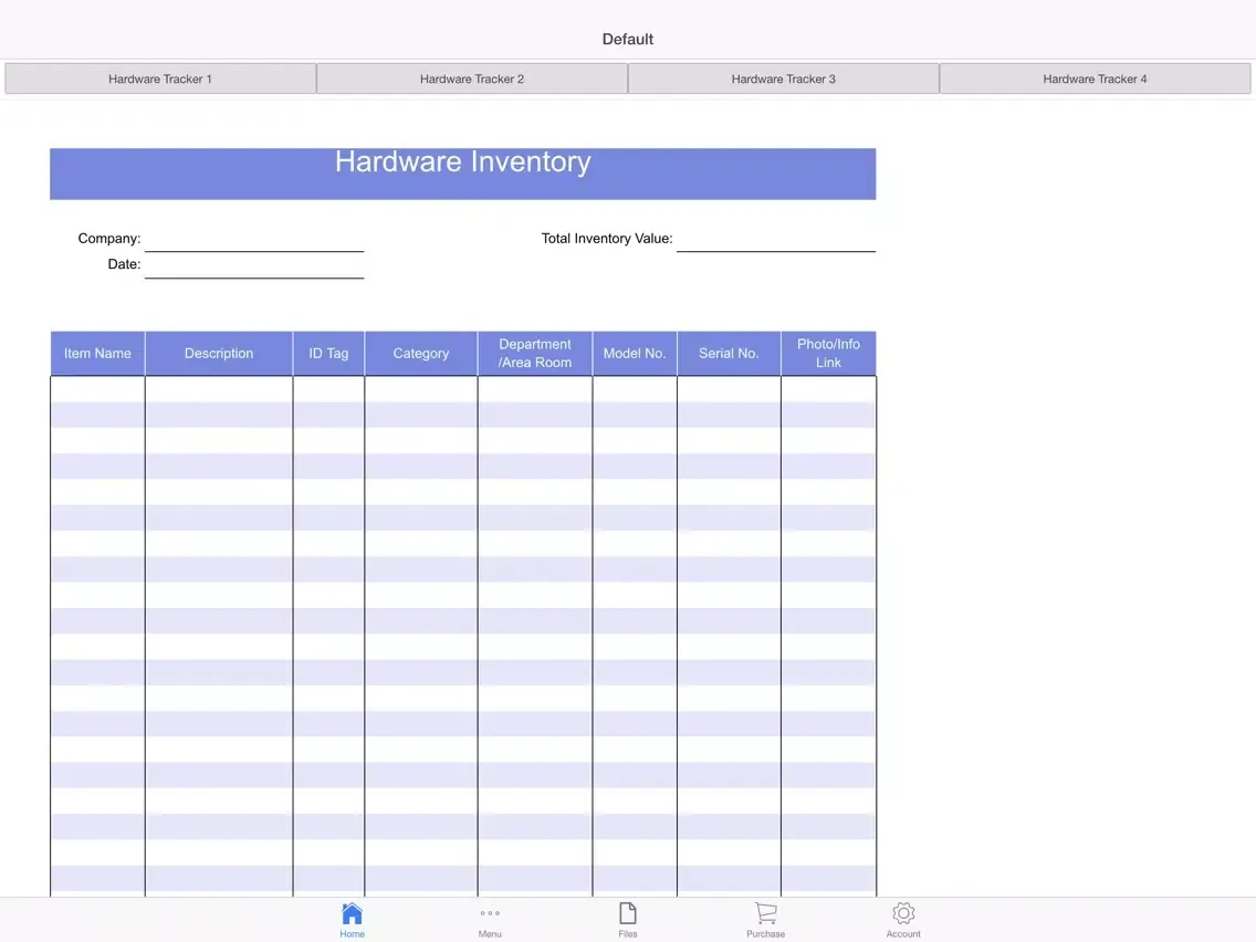 Hardware Tracker iPad 应用截图