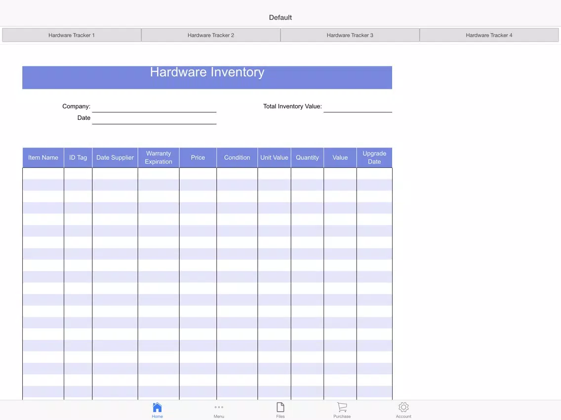Hardware Tracker iPad  سکرین شاٹس