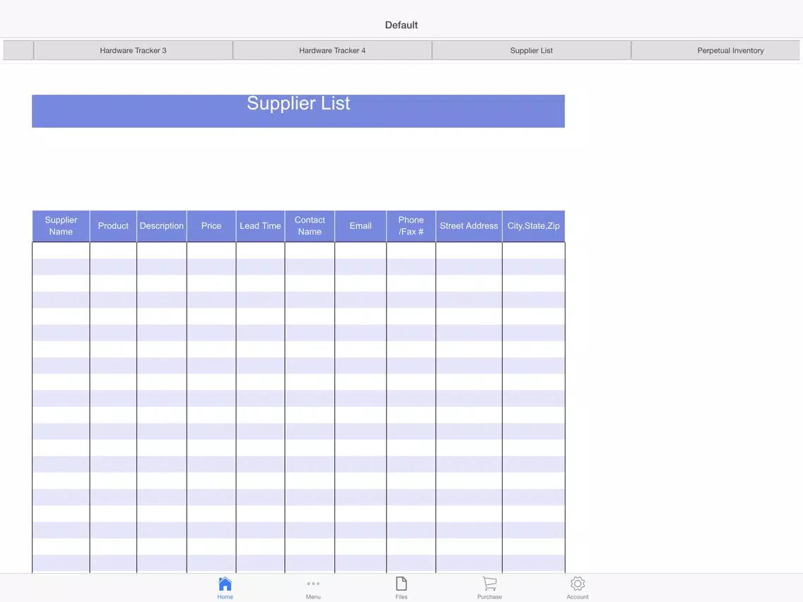 Hardware Tracker iPad  سکرین شاٹس