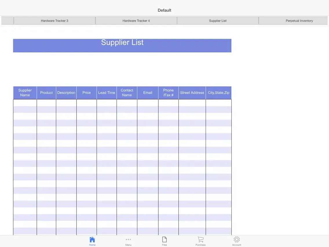 Hardware Tracker iPad 应用截图