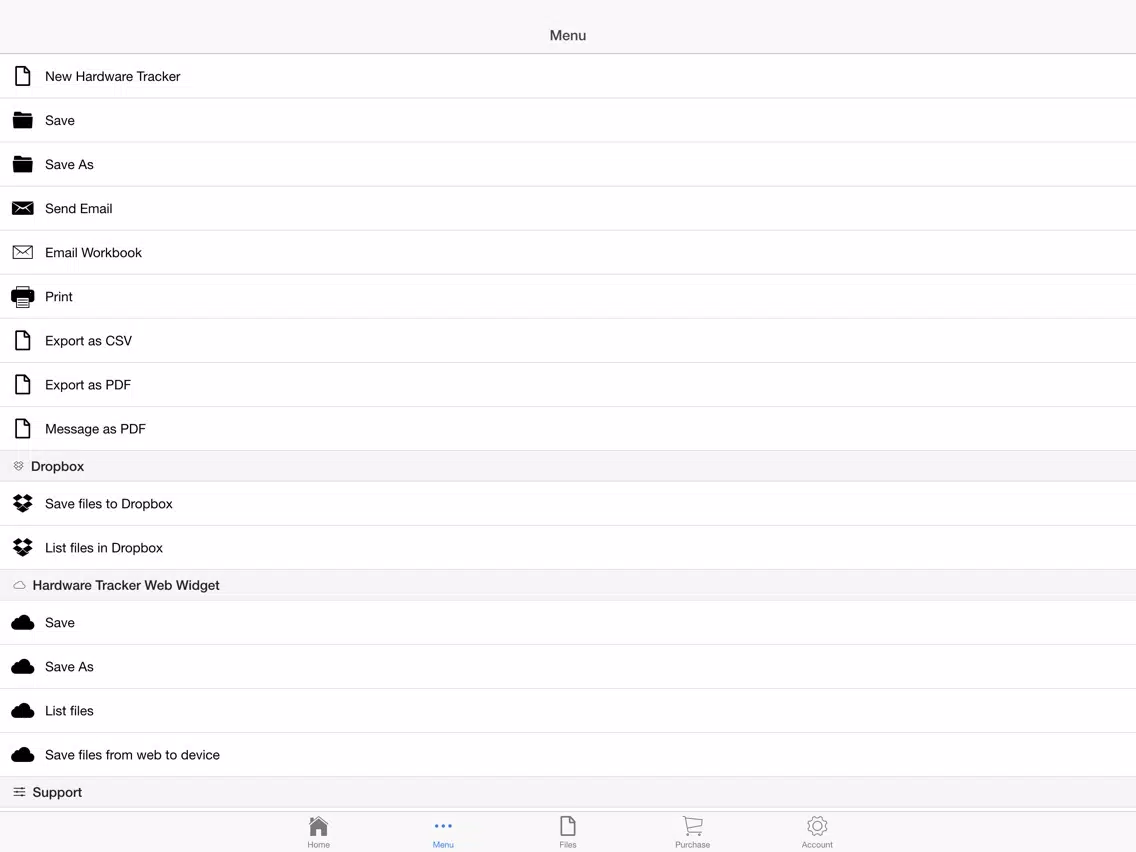 Hardware Tracker iPad  سکرین شاٹس