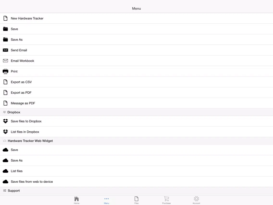 Hardware Tracker iPad 应用截图