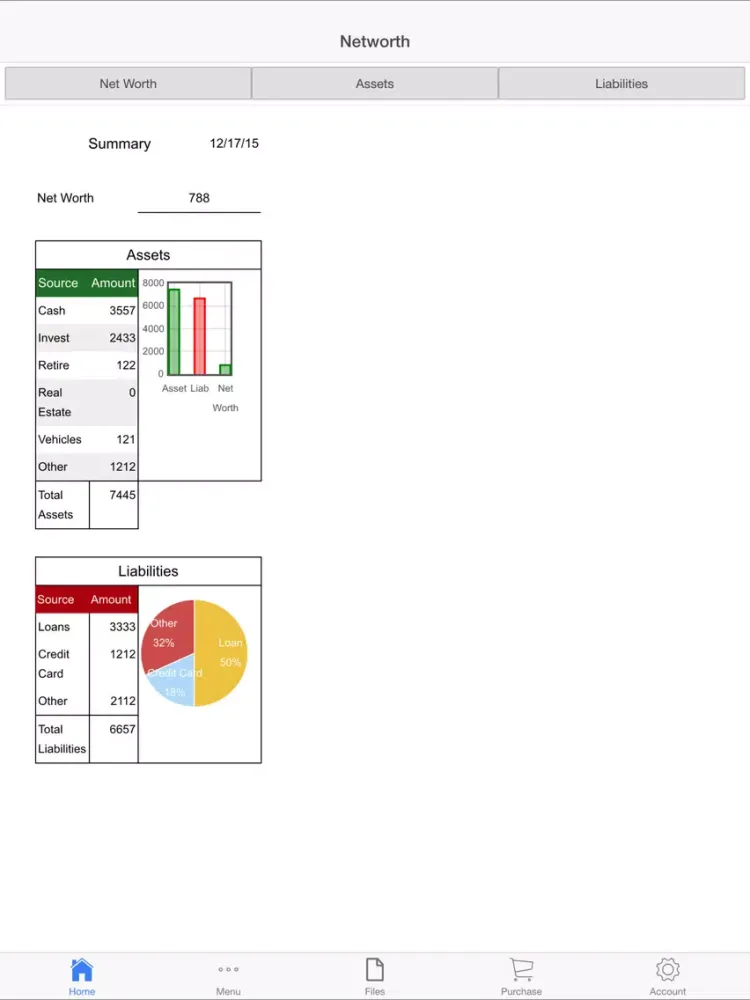 NetWorth Suite iPad  স্ক্রিনশট