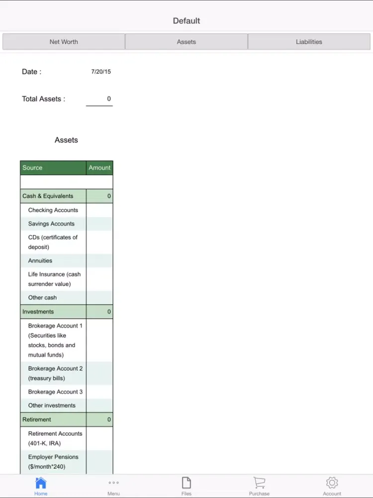 NetWorth Suite iPad  স্ক্রিনশট