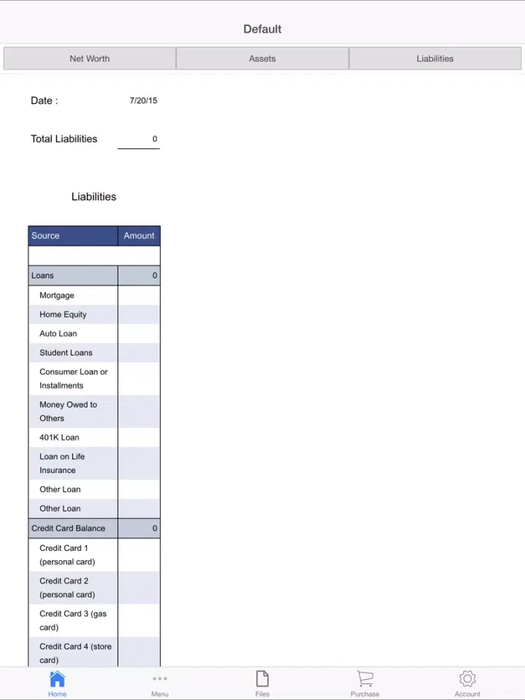 NetWorth Suite iPad  স্ক্রিনশট