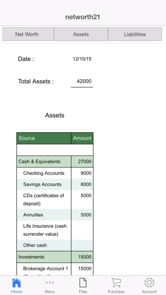 NetWorth Suite স্ক্রিনশট