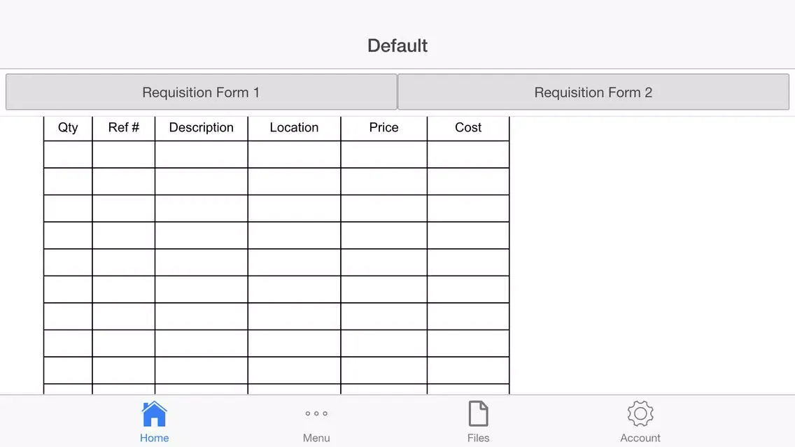 Capturas de pantalla de Requisition Form