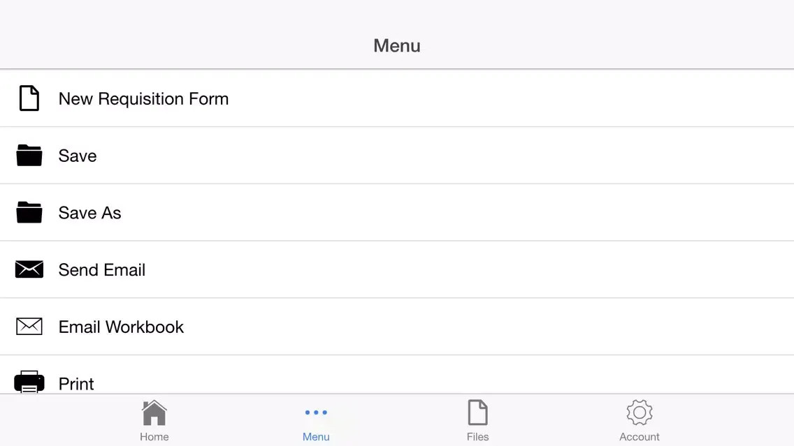 Capturas de pantalla de Requisition Form
