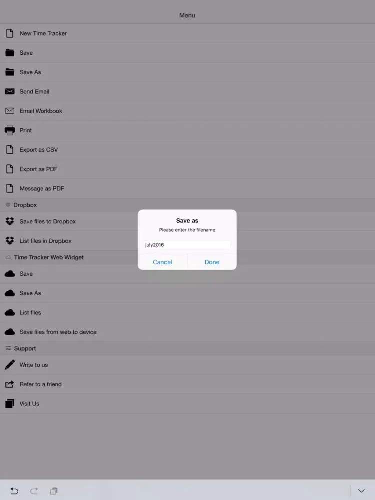 Personal Time Assistant iPad  স্ক্রিনশট