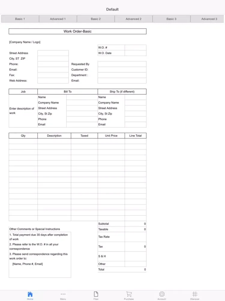 Work Order Pro iPad 应用截图