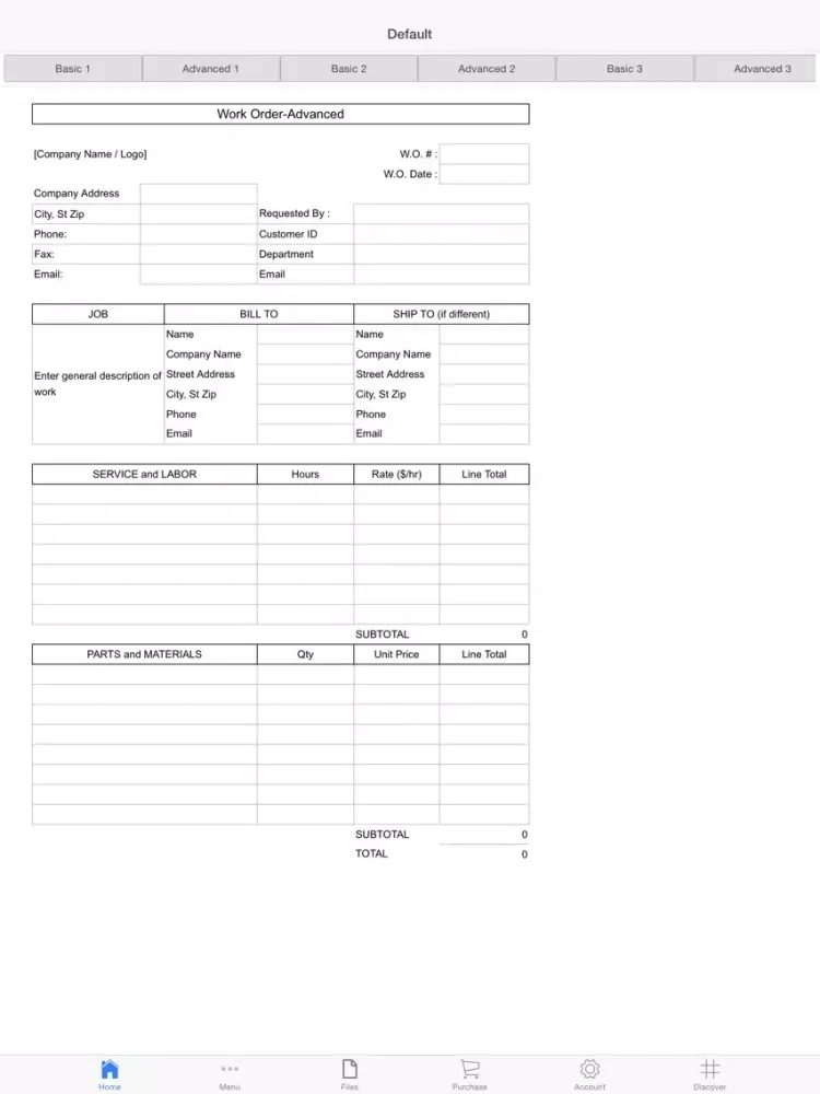 Work Order Pro iPad 应用截图