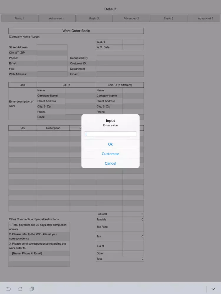 Work Order Pro iPad 应用截图