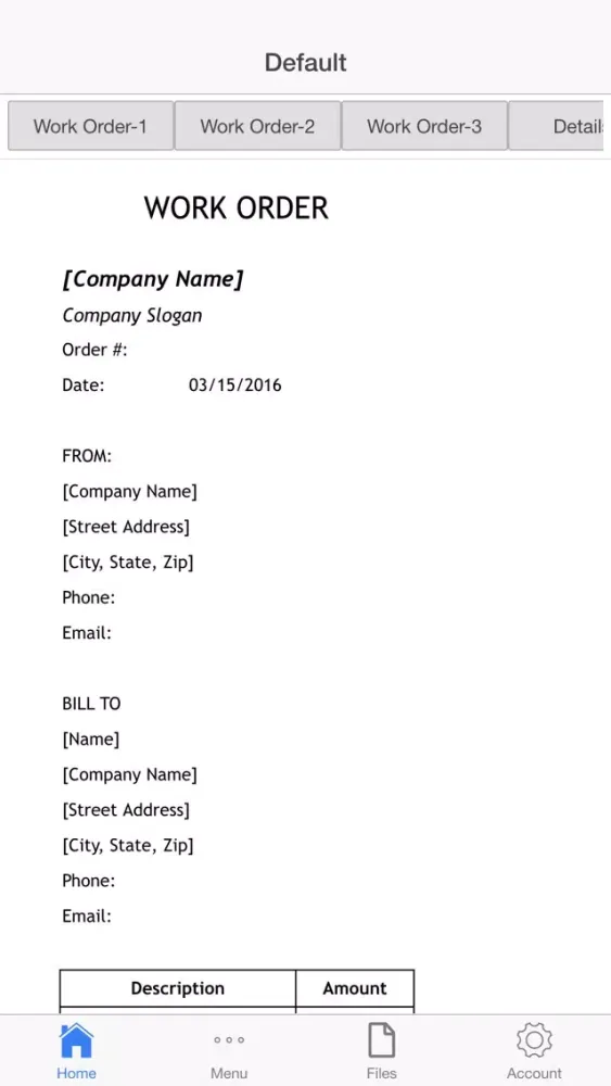 Work Order Pro应用截图