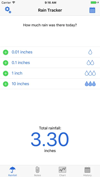 Ảnh chụp màn hình của RainTracker - Daily Weather Gauge