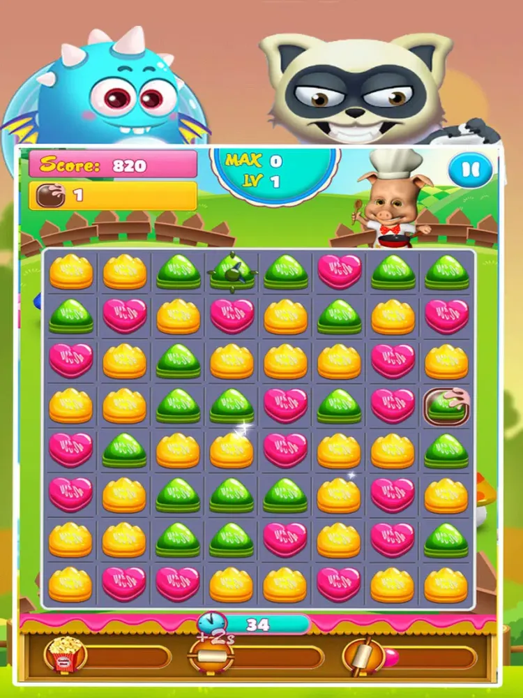 Tangkapan layar Sweet Cookies Wonderland - Match 3 Cookies iPad 