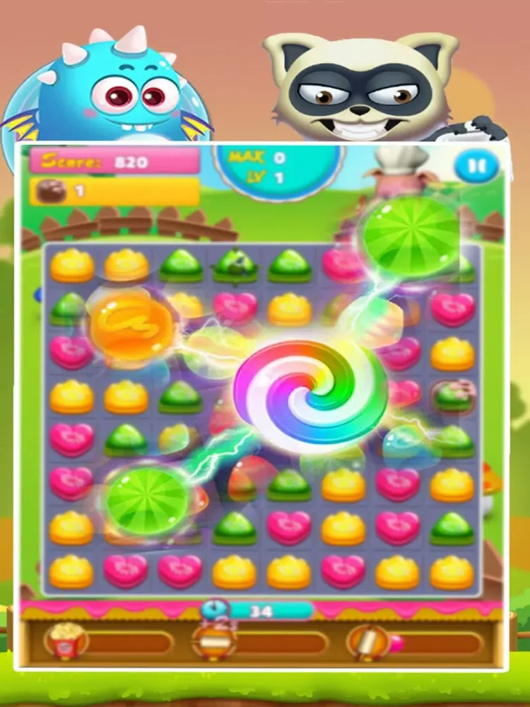 Tangkapan layar Sweet Cookies Wonderland - Match 3 Cookies iPad 