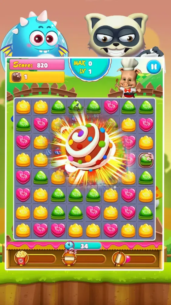 Tangkapan layar Sweet Cookies Wonderland - Match 3 Cookies