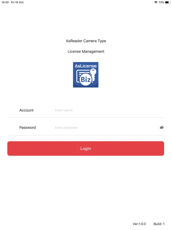Capturas de tela do AsLicense Biz iPad 