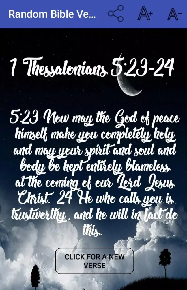 Tangkapan skrin Random Bible Verse