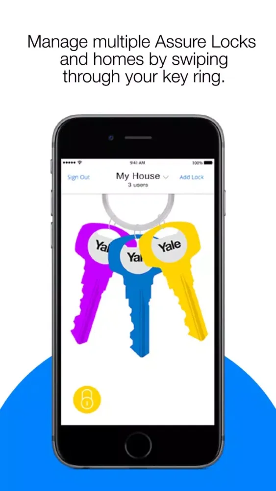 Ảnh chụp màn hình của Yale Assure