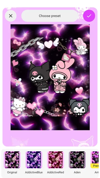 Tangkapan skrin Art kuromi & melody wallpapers