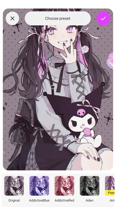 Tangkapan skrin Art kuromi & melody wallpapers