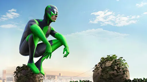 Rope Frog Ninja Hero Car Vegas Screenshots